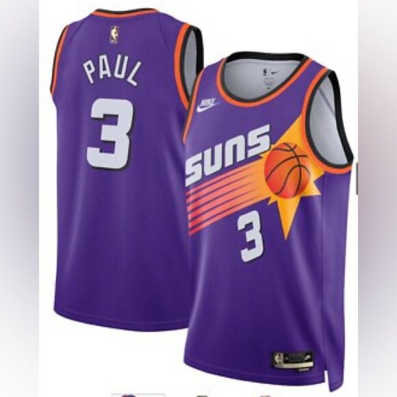 Nike Phoenix Suns Swingman Chris Paul‎ #3 Classic Edition Jersey size S NWOT - Picture 3 of 5